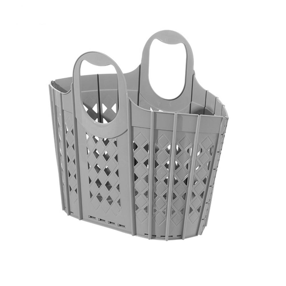 Складная пластиковая корзина для белья из полипропилена, водонепроницаемая корзина для хранения грязной одежды в ванной, переносная корзина с ручкой для переноски