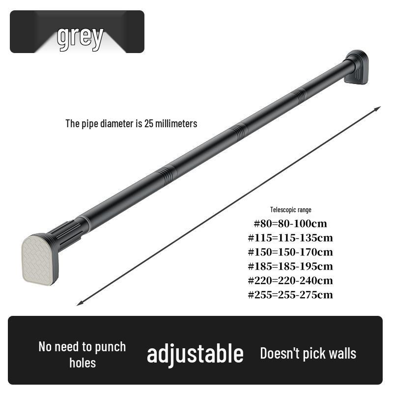 Выдвижная штанга для сушки белья из нержавеющей стали для балкона, ванной комнаты или шкафа