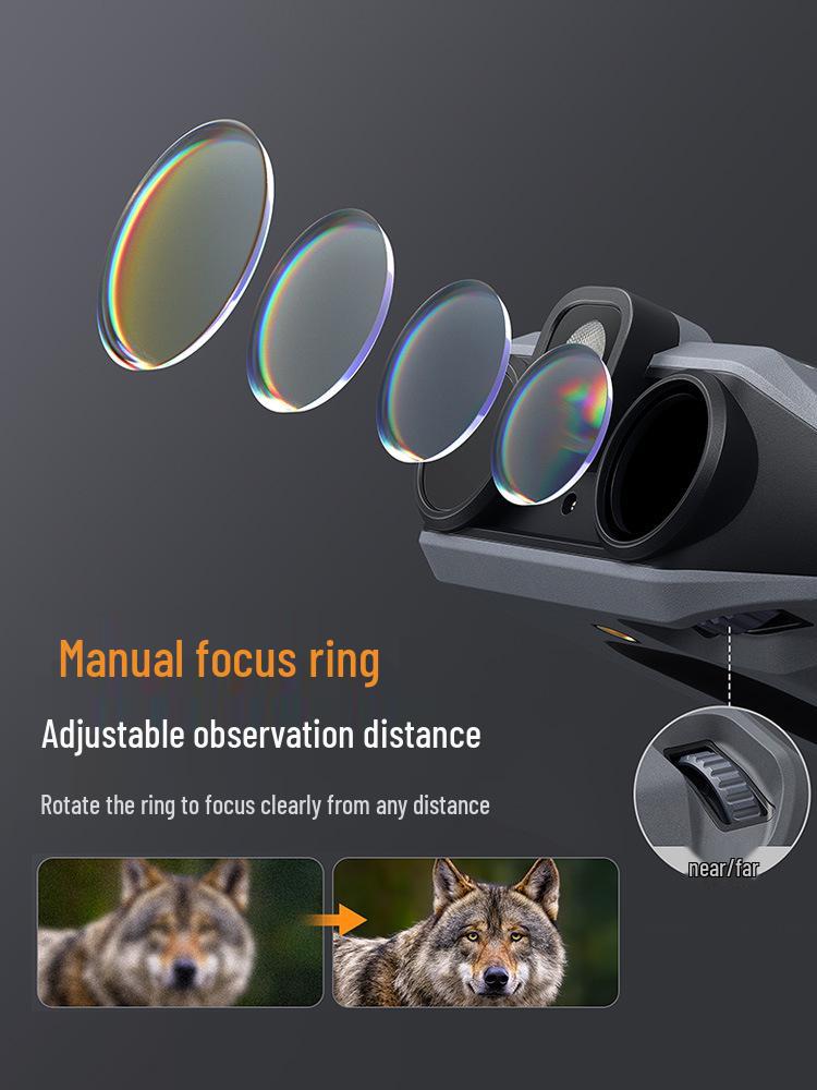 Ultra-HD 10x Zoom Infrared Night Vision Binoculars for Day & Night Outdoor Use