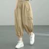 Women's Pure Cotton High Waist Lantern Pants - Casual, Loose, Ankle-Length, Plus Size, Summer Slimming Korean Style Harem.