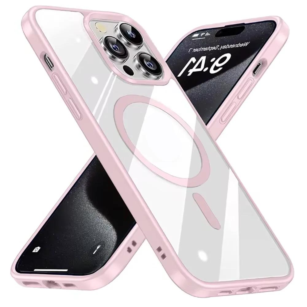 Роскошный Макарон Магнитный Для iPhone 17 Pro 16 15 14Plus 13 12 Mini 11 Pro Max Беспроводная Зарядка Чехол Обложка Чехол для Телефона