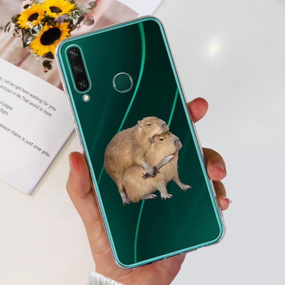 New Case For Huawei Y6p MED-LX9 Luxury Flower Love TPU Soft Silicone Back Cover For Huawei Y6p Y6P 2020 Bumper Phone Case Funda
