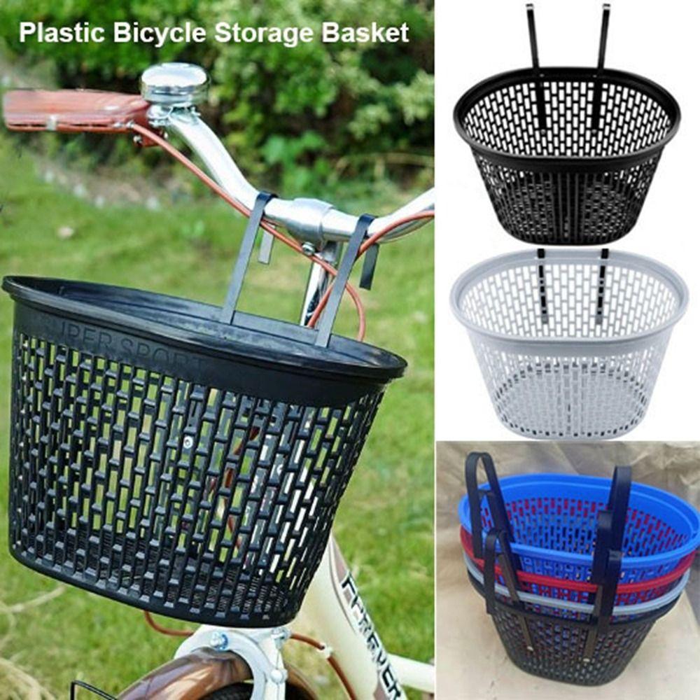 Multicolors Bicycle Storage Bag Plastic Student Front Basket  Rear Cycling Accessories