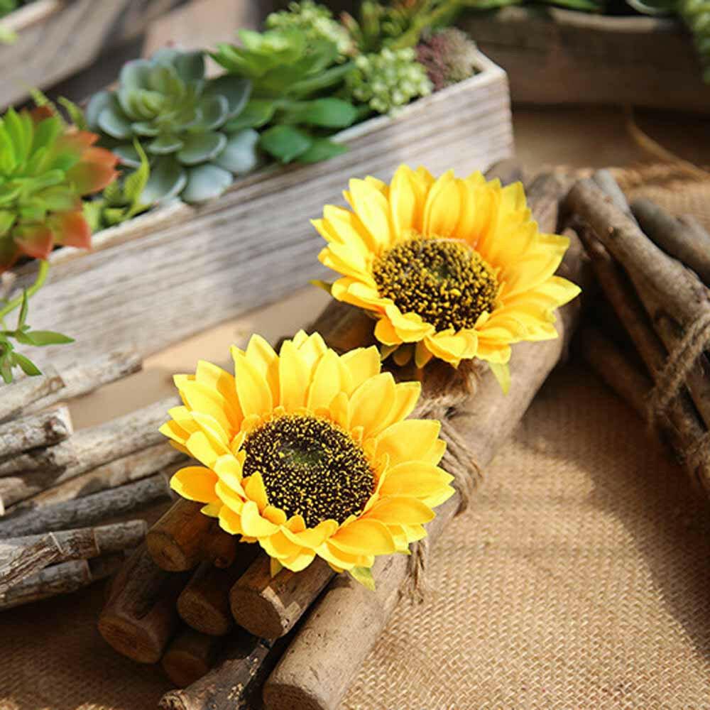 Decorations DIY Party Supplies Artificial Sunflower Artificial Flowers Home Decor Sunflower Head