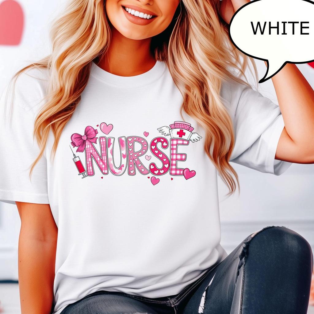 Comfort Colors® Nurse Valentine t-shirt, Nurse Valentines Gift, RN Valentine Shirt, Nursing Valentine Day Shirt, Nurse Shirt