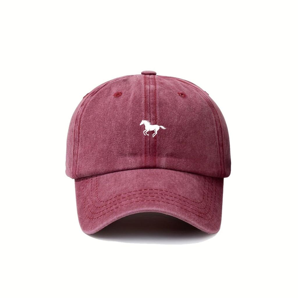 Horse () Trendy Dad Hat with Soft Top Design Street Culture Baseball Cap Soft Fabric Breathable and Comfortable Outdoor Sp