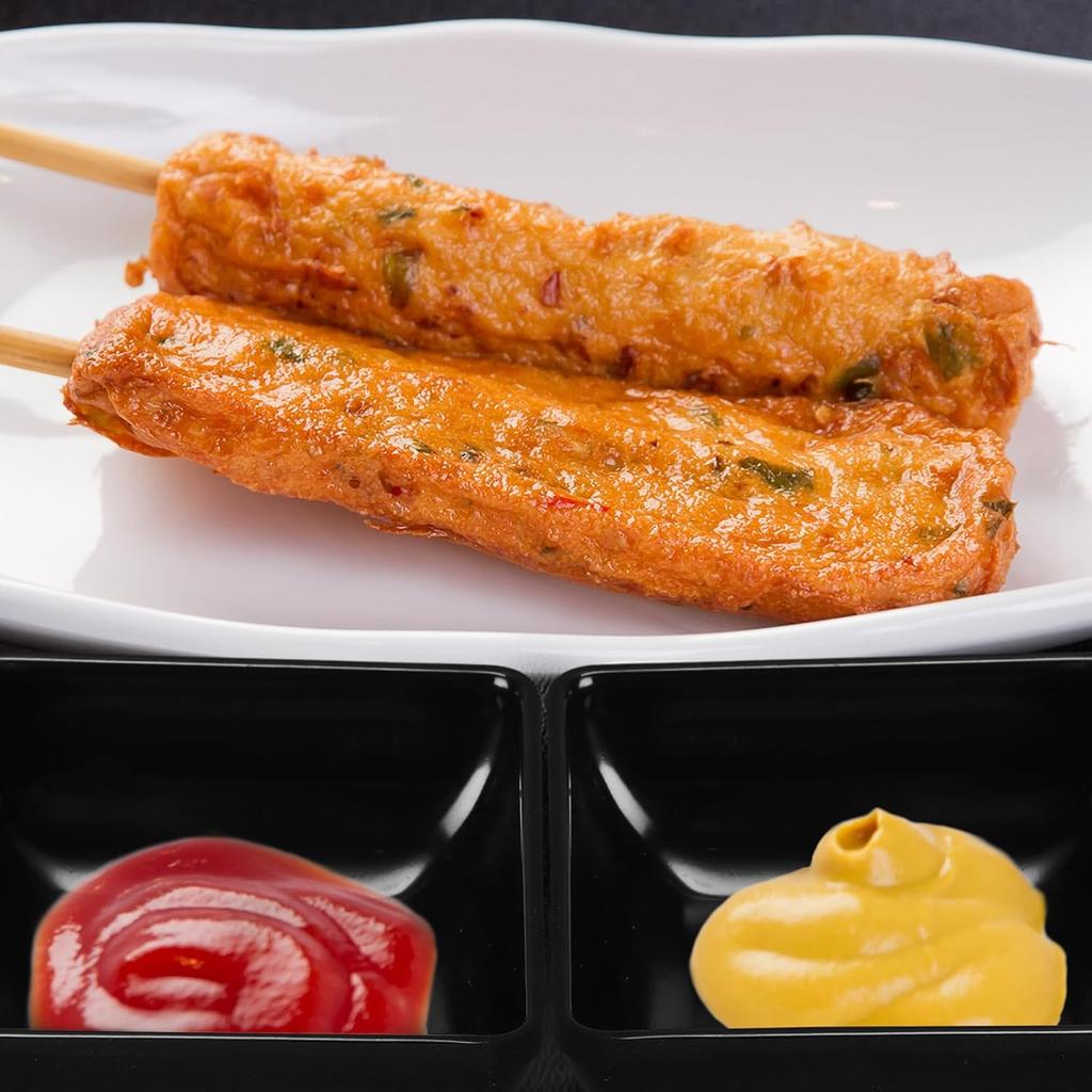 Domensi 24 шт. Миски для соусов, 3 унции Тарелочки для соевого соуса Набор мисок для дипов для томатного соуса, BBQ, кетчупа, суши и других принадлежностей для вечеринок, ужина(черный)