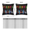 Let'S Fiesta Party Printed Pillow Cover Mexican Amigo Cinco De Mayo Sombrero Novelty Pillow Case For Living Room Bed Chair