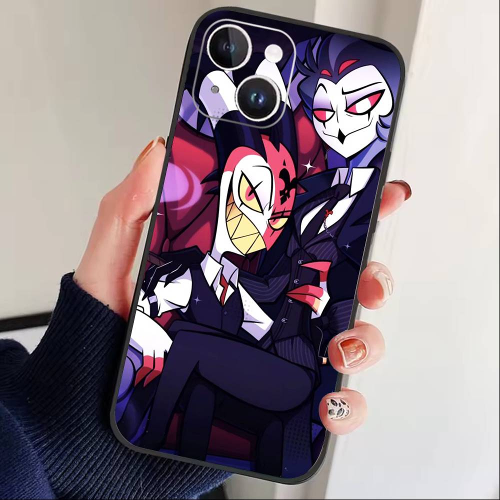 Q-Человеческий босс Чехол для телефона для iPhone 16,15,14,13,12,17,Pro Max,Plus Силиконовый Черный Чехол