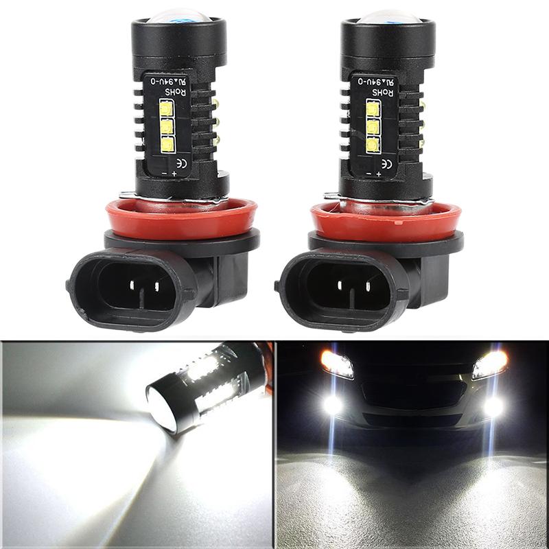 Светодиодная лампа H11 Светодиодные лампы HB4 Светодиодные лампы HB3 9006 9005 SMD Lights 1200LM 6000K 12V Белый дальний ходовой автомобиль Лампа для автомобильных лампочек
