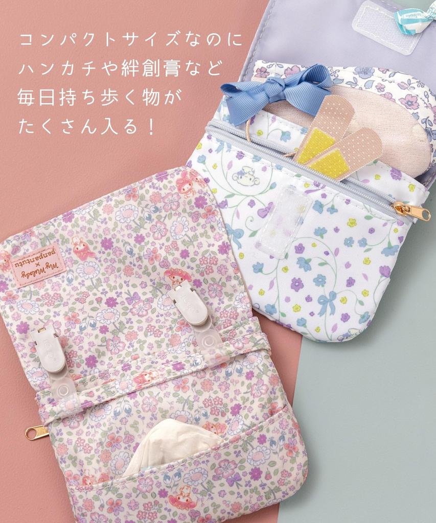 Portable Pocket Pochette Sanrio Pocket Bag with Attachable Pocket Clip Tissue Tissue Holder [panpantutu] [Panpantutu] (My Melody) Girl's Pocket,