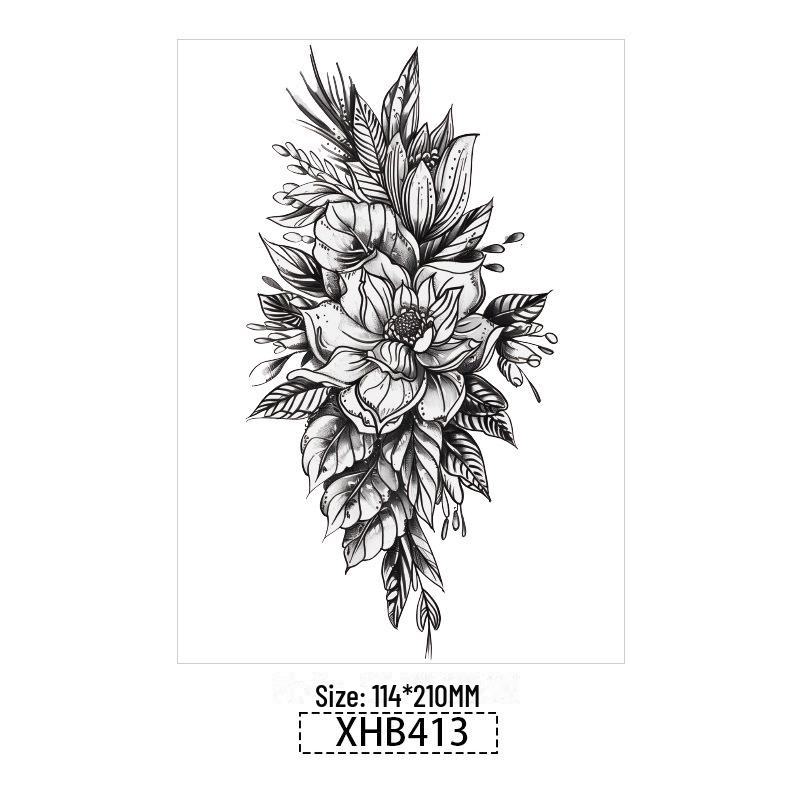 3D реалистичные временные татуировки-наклейки с изображением бабочек, тигров и змей