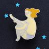 Adorable Enamel Metal Badge Creative Cartoon Character Brooch For Unique Bag Accessory
