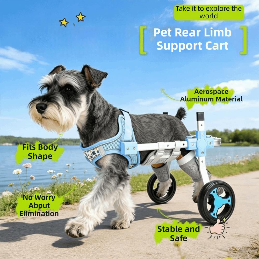 Breathable Harness Pet Rehabilitation Cart Disabled Pet Walking Aid Rehabilitation Training