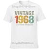 Смешные Классические 1968 Оригинальные Винтажные 56-е Футболки Летняя Графическая Уличная Одежда с Коротким Рукавом Подарки на День Рождения Футболка Мужская
