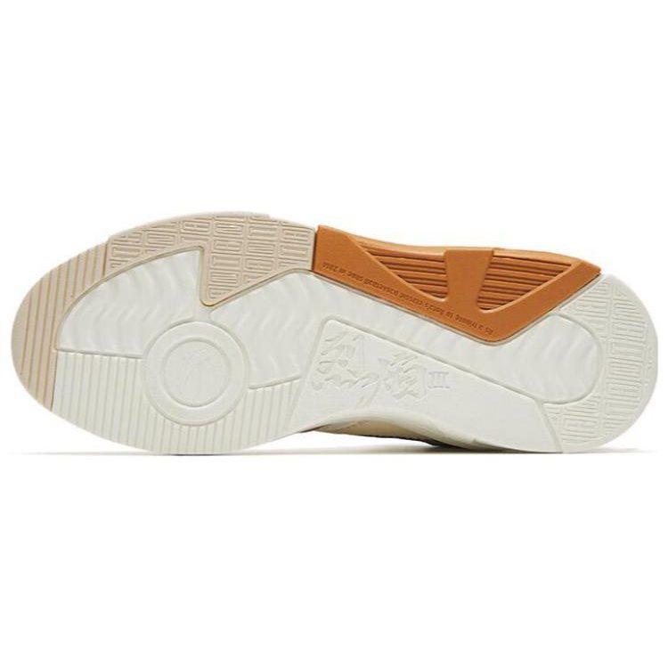Anta Flame 3.0 Кожаные Нескользящие Износостойкие Высокие Кеды для Скейтборда Женские Бело-Оранжево-Зеленые 122248088-5