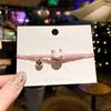 Ceramics Cat Transfer Lucky Bell Zodiac Hand Rope Fashion Jewelry Women Gifts Red Rope Bracelet