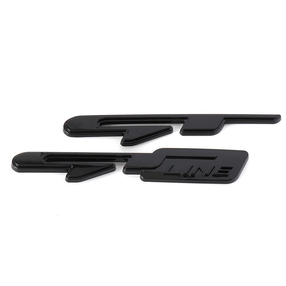 RRPM6 Car GT Line 3D ABS Emblem Auto Body Fender Badge Sticker For KIA Rio Ceed Sportage Cerato Soul Sorento Picanto Optima Niro Sonic
