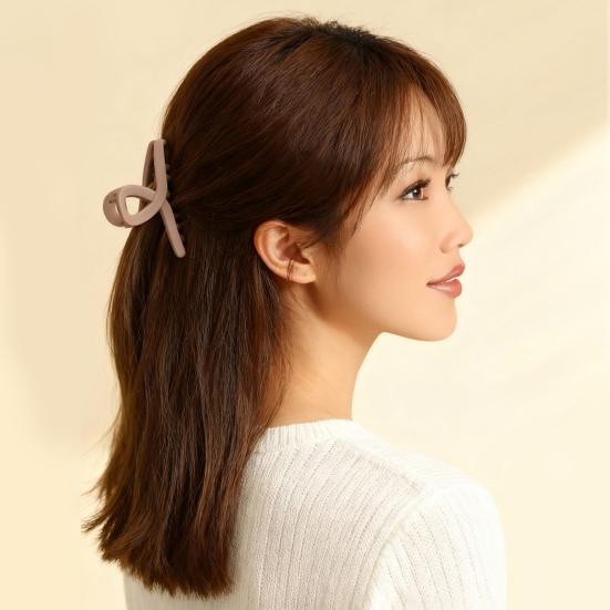 Yousheng 1/2 шт. Зажим для волос Пластиковые зажимы для волос с нескользящим надежным захватом Матовый цвет Соединяющиеся зубья Зажим для волос Аксессуары для волос