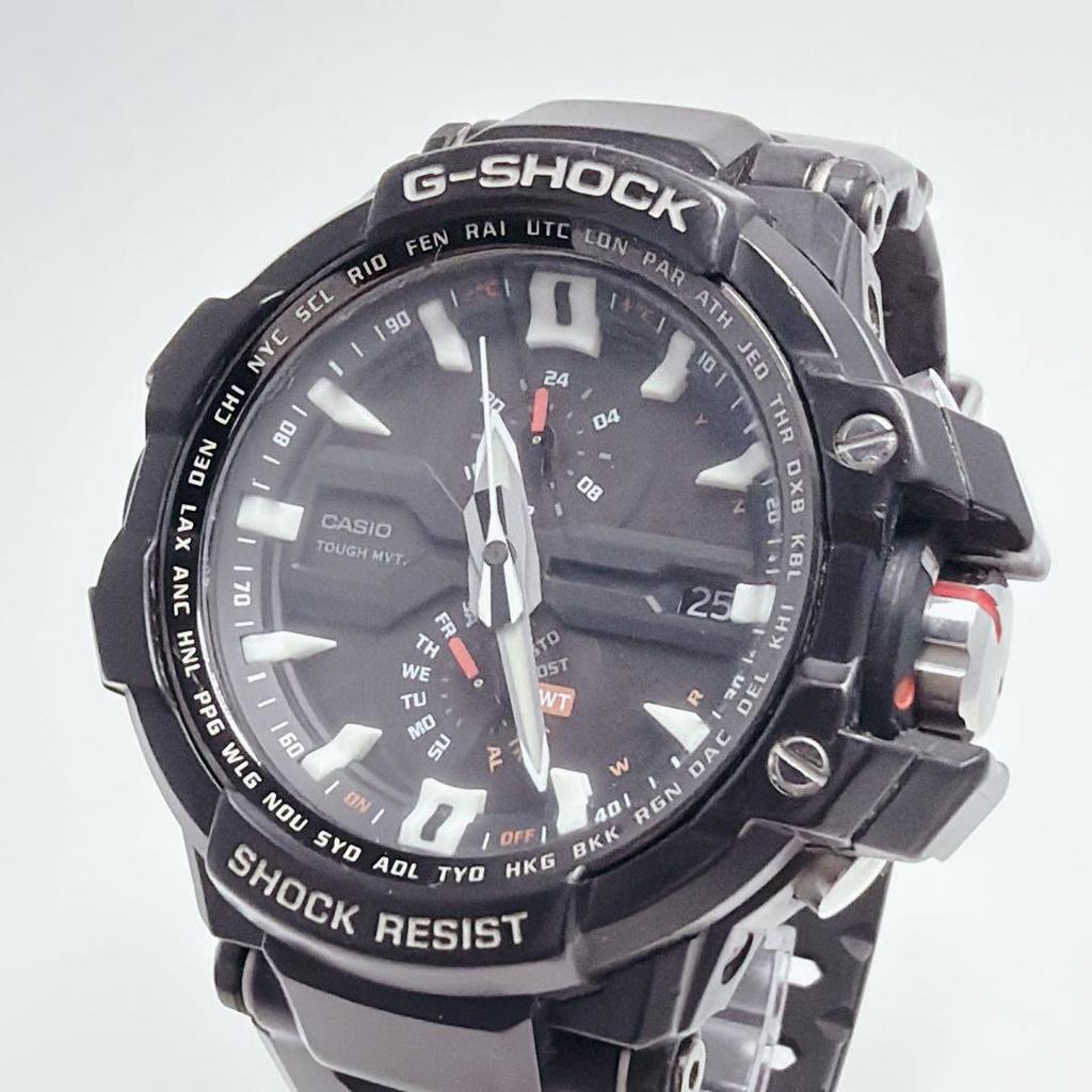 Used CASIO G-SHOCK GW-A1000-1AJF Radio solar with box explanation