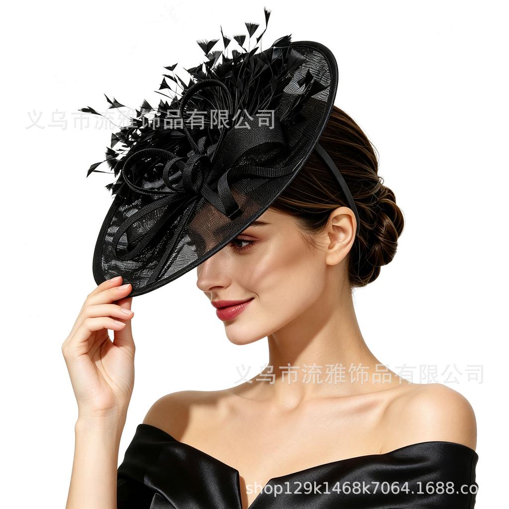 Jockey Club exaggerated top hat headgear European and American bridal wedding headgear hat performance headgear temperament socialite hat