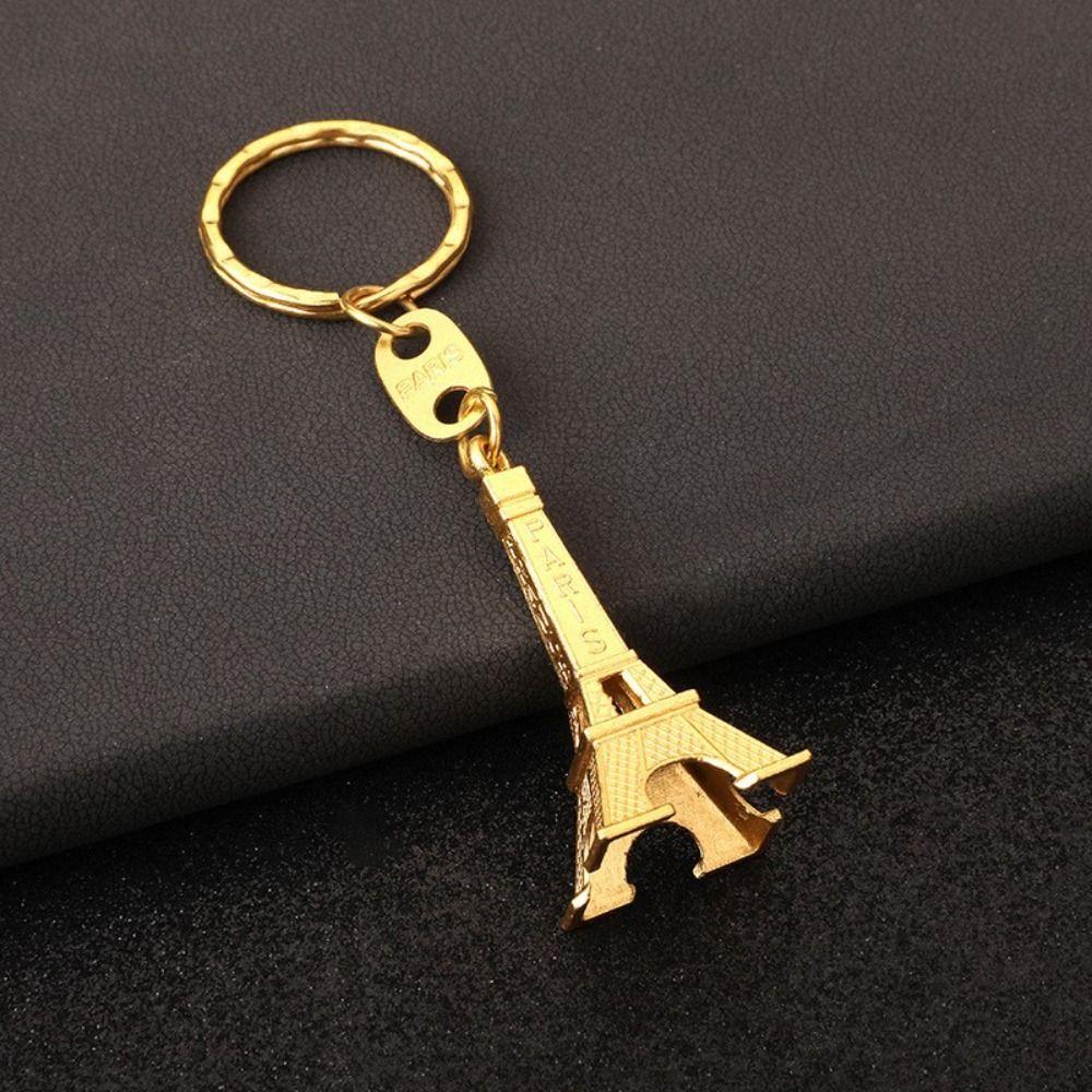 Zinc Zinc Alloy Eiffel Tower Bag Pendant Fashion Paris Keyring Creative France Tower Keychain  Backpack Decor