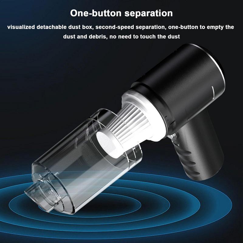 Ручной беспроводной пылесос для ручного пылесоса с мощным всасывающим фильтром и аккумуляторной батареей