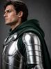 Doctor Doom Inspired Warrior Costume – Steel Armor Outfit with Hooded Cloak for LARP, Cosplay & Fantasy Events