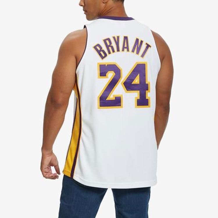 Mitchell Ness Basketball Jerseys Unisex White Moderate Straight Fit AJY4AC19099-LALWHIT09KBR