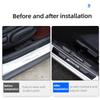 VFO1   1/4/5Pcs Car Door Sill Protector Strip Anti-Scratch Sticker Hubcap For Mercedes Benz AMG GLC GLE CLA GLB W205 W206 W211 GLK W204