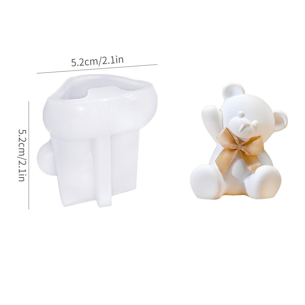 Сделай сам Кристальная капельница 3D форма кролика Ароматерапия Гипсовая форма для свечи Машущий плюшевый мишка Кошка Стол Силиконовая форма