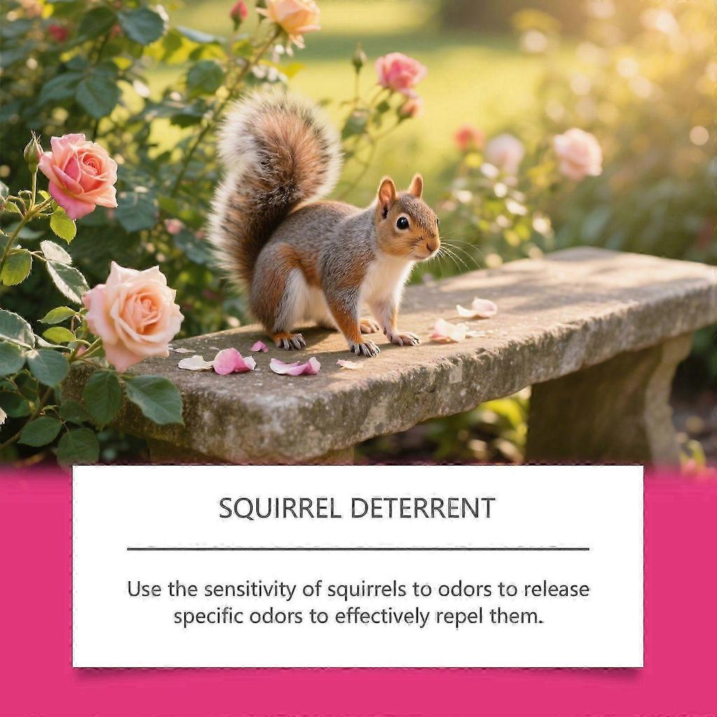 Squirrel Repellent Outdoor, Chipmunk Repellent, Squirrel Repellent for Garden & Yard, Attic Squirrel Deterrent, Keep Chipmunk Away, Get Rid of Squirre