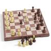 Tree Antique Folding Magnetic Chess Checkers Set 31 X 31 Cm, Korea Representative Board Game
