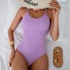 Новый европейский и американский слитный купальник однотонный жаккардовый облегающий консервативный купальник женский купальник в наличии