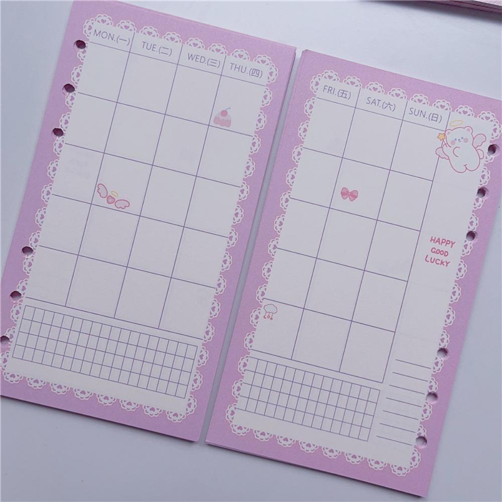 45 Sheets Inner Refill Spiral Binder Paper Heart Notebook Index Inside Page  Kids Student Gifts