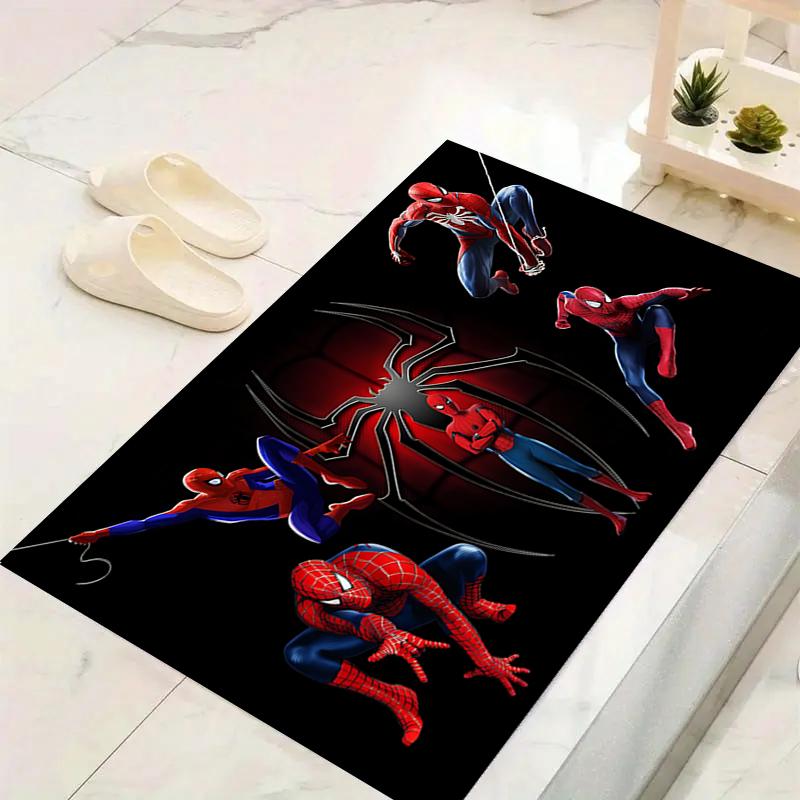 1Pc Spiderman Web Shadows Rug, Office Carpet Indoor Outdoor Doormat, Non-Slip, Comfortable, Living, Christmas Halloween, Xmas Gift Ey17