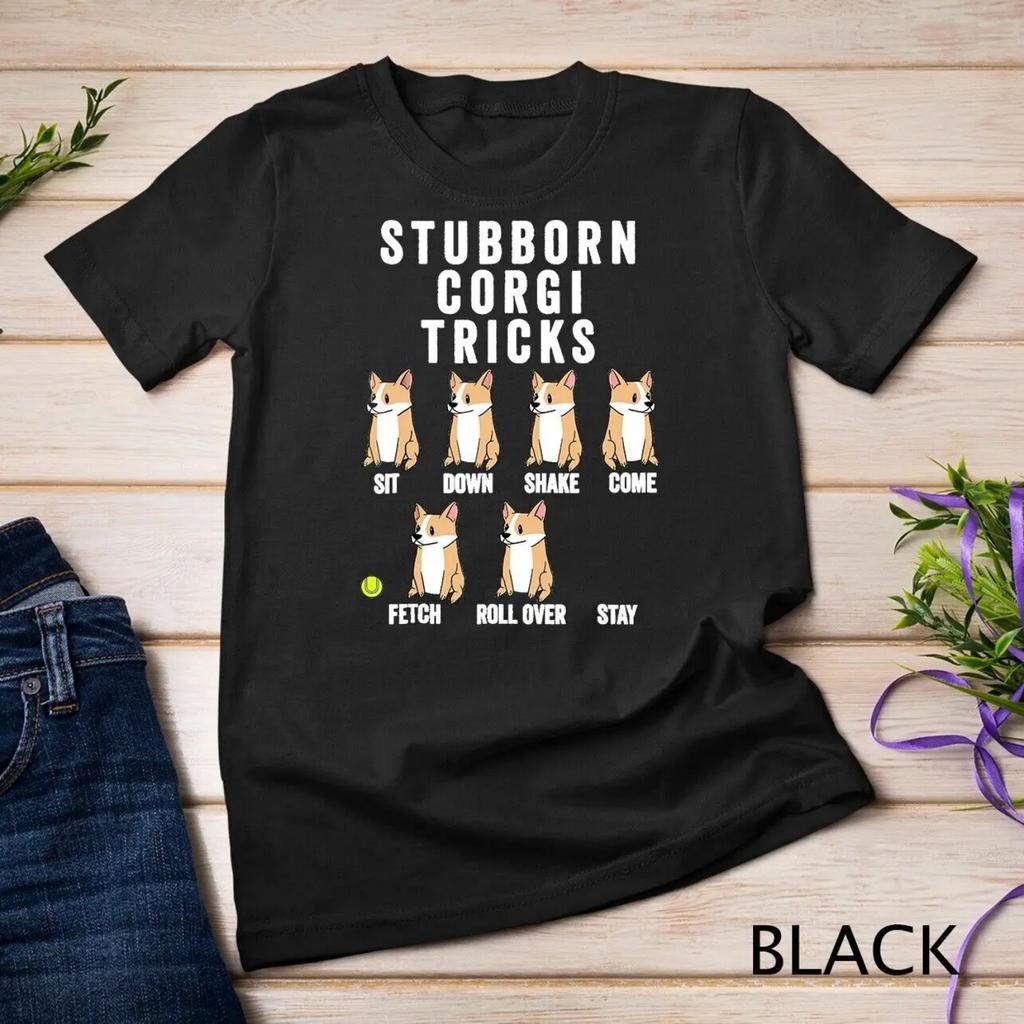 Stubborn Corgi Tricks T Shirt Funny Dog