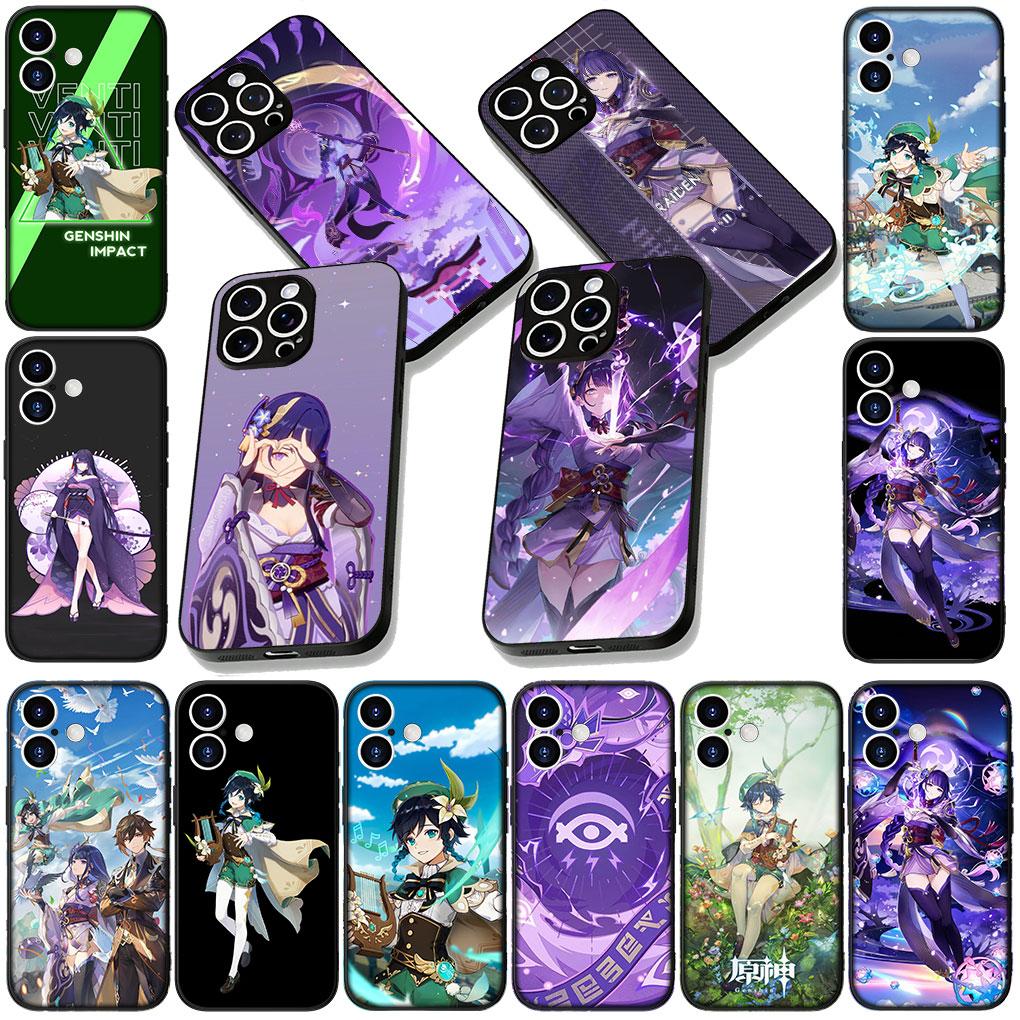 Чехол для телефона для Xiaomi Poco C75 C65 C71 C85 X7 X6 X5 F7 F8 Ultra F6 Pro Корпус Case Baal Raiden Shogun Genshins Impacts Venti
