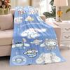 This 3D adorable My Melody and Cinnamoroll cartoon flannel blanket is comfortable and soft, suitable for use in bedrooms, beds,