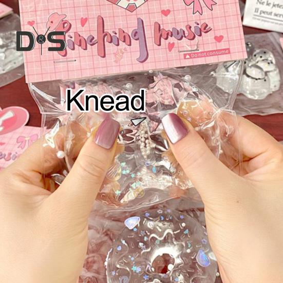 Прозрачная игрушка-вафельница для снятия стресса, прозрачный пончик, тост, круассан, сенсорная игрушка для детей, подростков, взрослых, мягкий мячик для снятия стресса, кошачья лапка, игрушка-фиджет