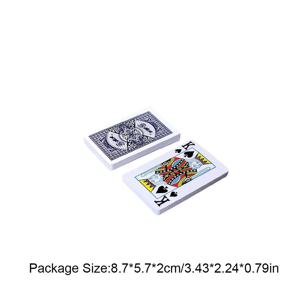 20/1 шт. Игральные карты Пластиковое покрытие Бумажная колода Покерные карты Веселая семейная настольная игра 54 карты Водонепроницаемые Складные для взрослых