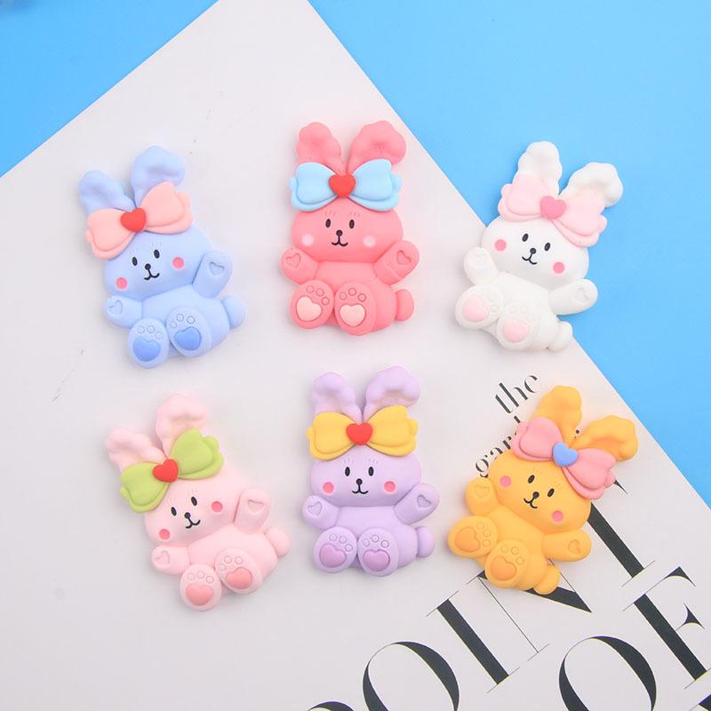 Чехол для телефона с симпатичным кроликом и бабочкой из смолы, набор аксессуаров