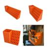Pegboard Screwdriver Bit Organizer Toolbox with 20 25 50 10 Slots Plastic Storage Case for DIY Professional