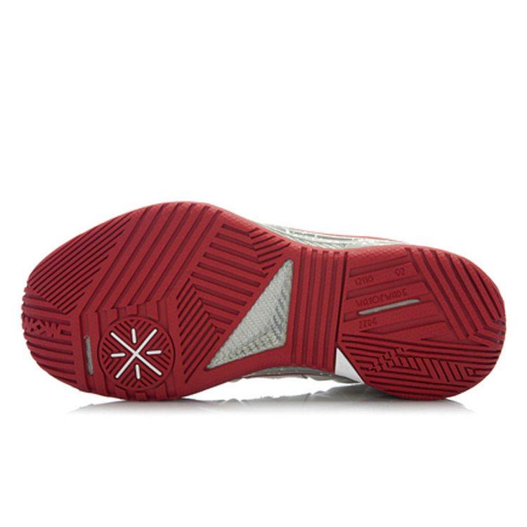 Li Ning WOW 2 '305' Нескользящие Легкие Низкие Баскетбольные Кроссовки Унисекс Белый Красный ABAJ007-6