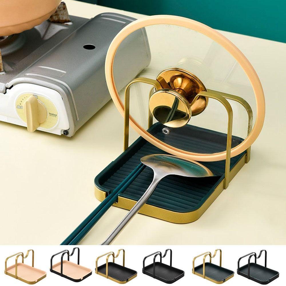 Non-Slip Pot Cover Rack Removable Cutting Board Rack Shovel Spoon Rest for Restaurant