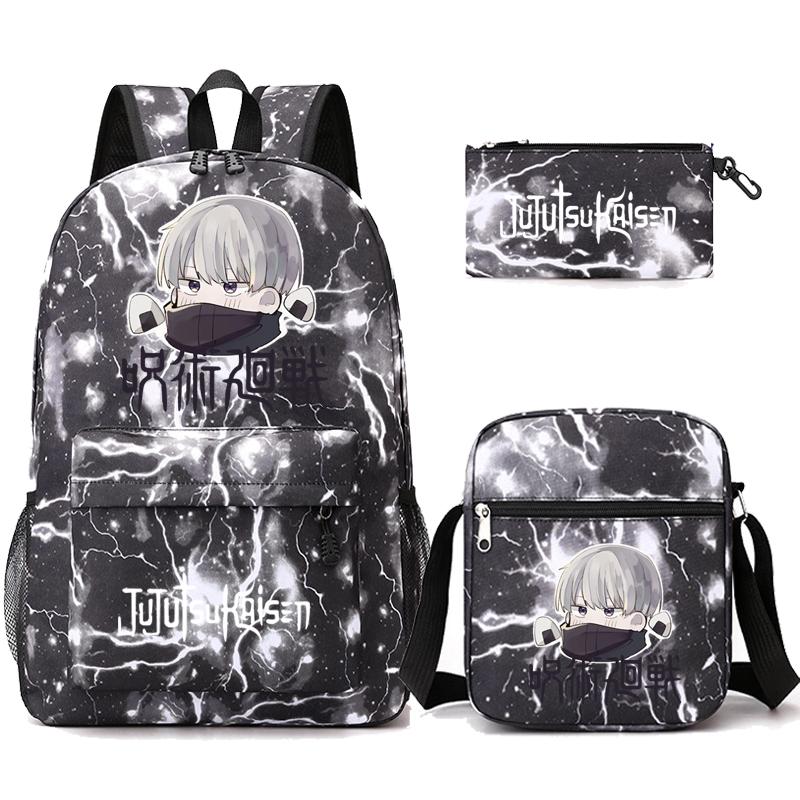 3 шт./компл. аниме рюкзак для мальчиков и девочек легкие сумки Hildren обратно в школу школьный рюкзак студент Kawaii рюкзак