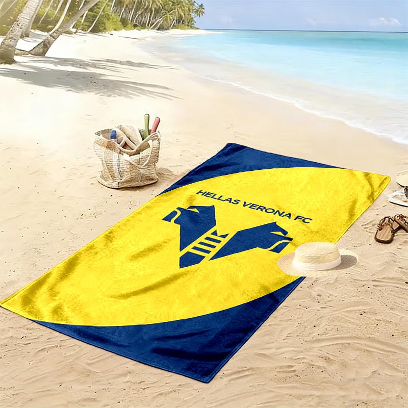Hellas Verona Print Beach Towel, Large Soft Quick Dry Towel for Beach Camping Swimming