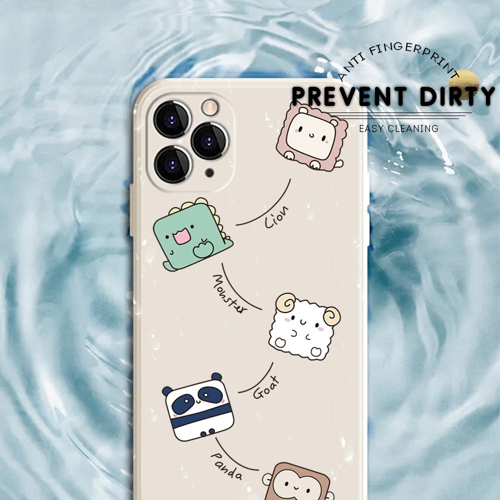 Чехол для телефона с мультяшным красочным узором, квадратный, жидкий, силикон, TPU, полное покрытие камеры, противоударный защитный чехол для Xiaomi Redmi iPhone