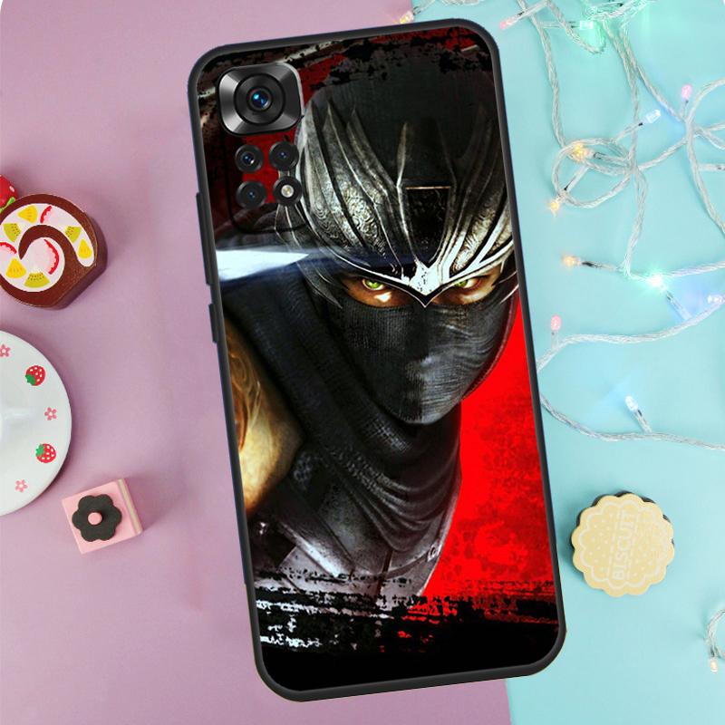 Япония Чехол Самурай Ниндзя Для Xiaomi Redmi Note 14 Pro 9 10 11 12 13 9S 10S 11S 12S Redmi 14C 10C 12C 13C Чехол