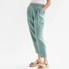 GMXIA Women's Loose Fit High Waisted Cotton & Linen Casual Pocket Casual Pants